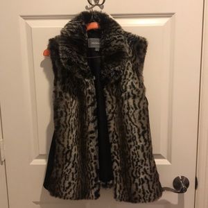 Faux fur vest
